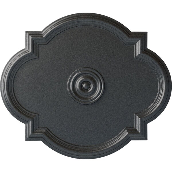 Ekena Millwork Waltz Ceiling Medallion (Fits Canopies up to 5 1/4"), Hand-Painted Pewter, 24"W x 20 1/2"H x 1 1/8"P CM24WAPES - main